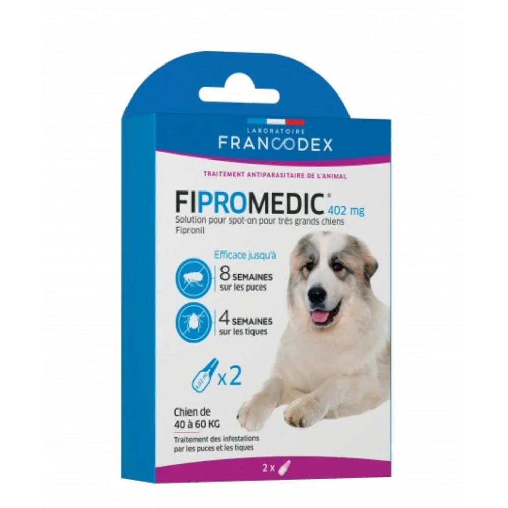 FIPROMEDIC 402 mg - Solution pour spot-on très grand chien 40-60 kg x2 - Image 5