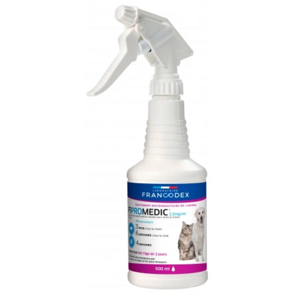 Spray antiparasitaire Fipromedic 500 ml pour chiens et chats - FRANCODEX - Image 4