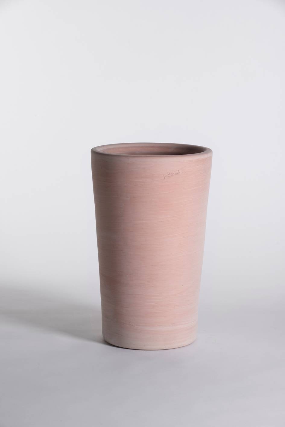 Cuvier Haut Droit Terre Cuite Naturelle Ø 37 cm H 60 cm - GOICOECHEA - Image 1