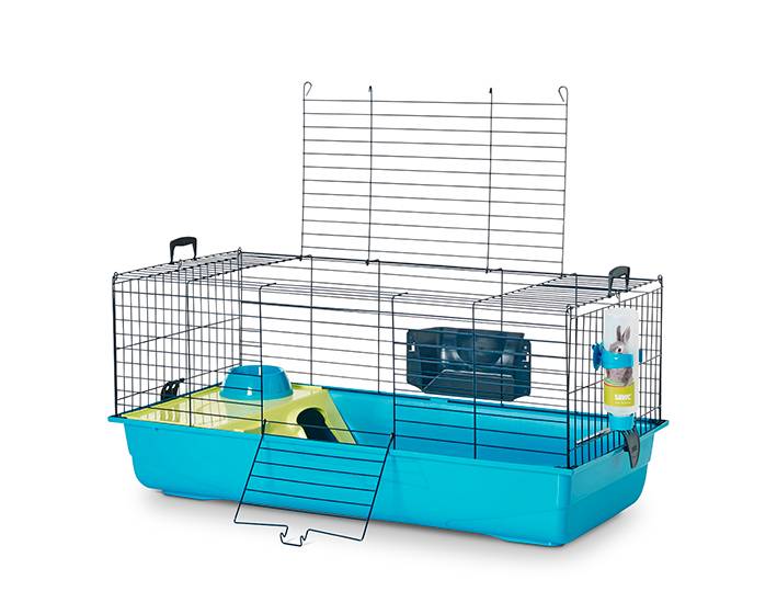 Cage Nero 3 de luxe bleu marine pour lapin nain