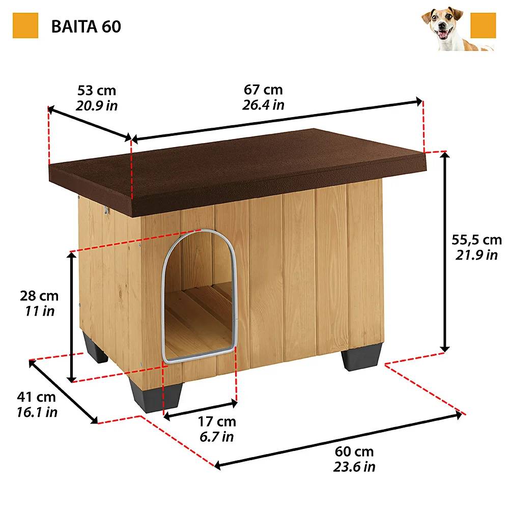 Ferplast - Niche Baita plastique - L.73,5 x l.59 x H.65,5 cm - Image 4