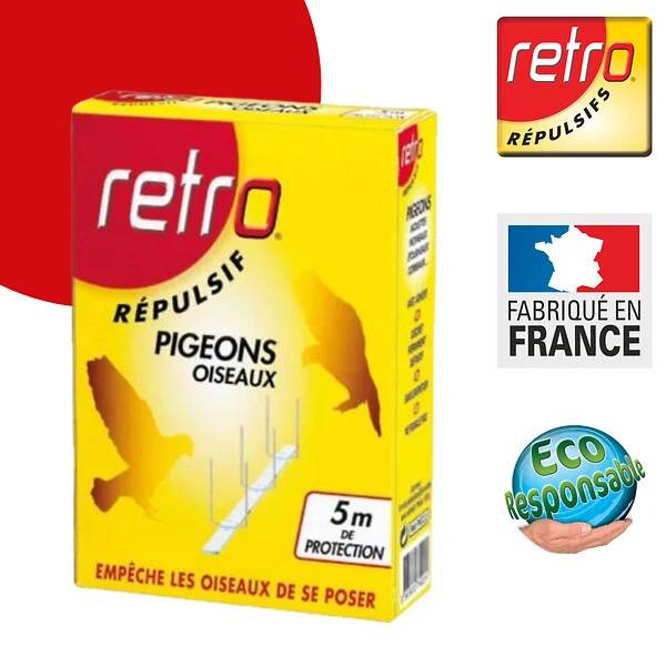 Dispositif anti-pigeons picots répulsifs acier 5 m - ACTO - Image 4