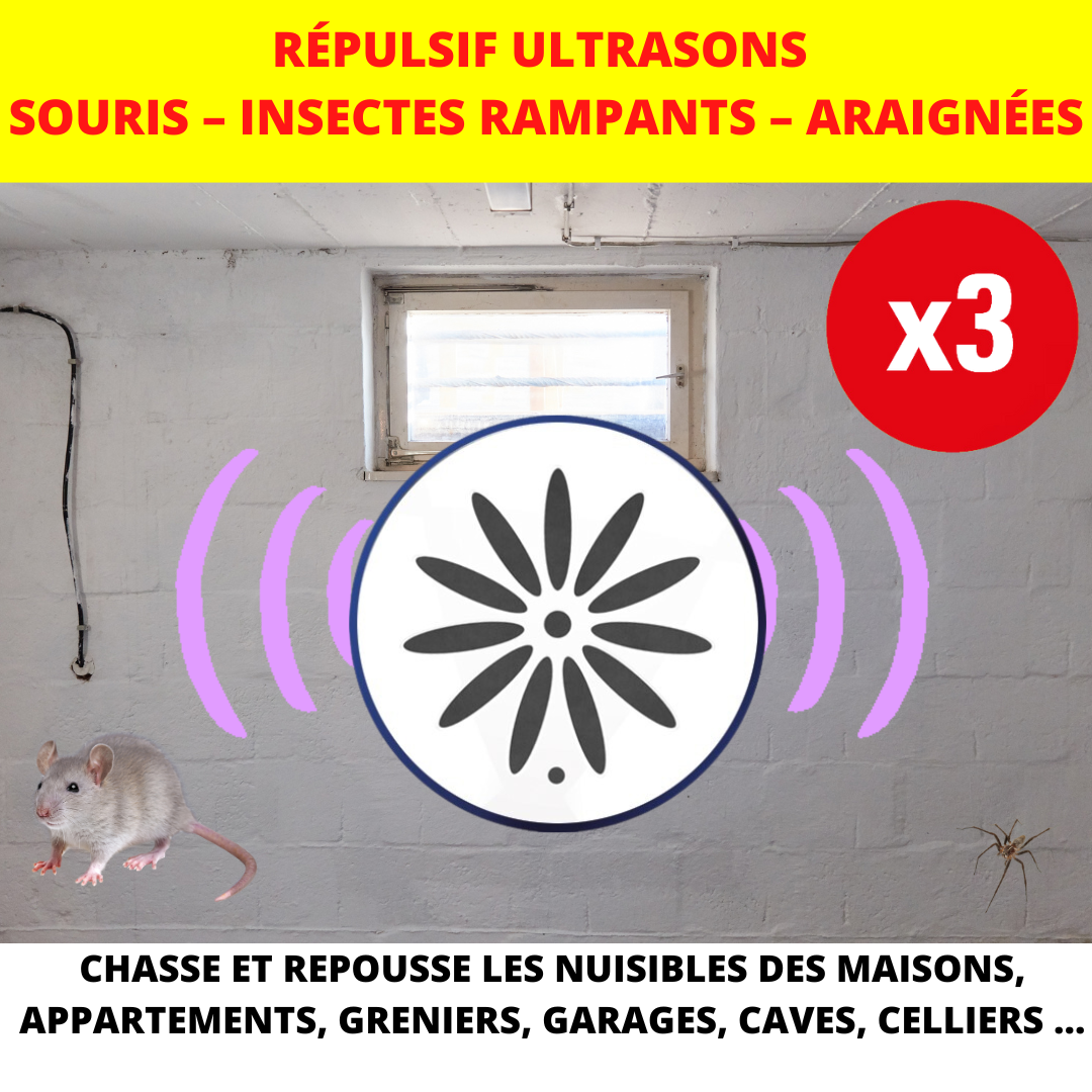 Acto - Répulsif ultrasons nuisibles 135 m² lot de 3 - RETRO (ACTO) - Image 4