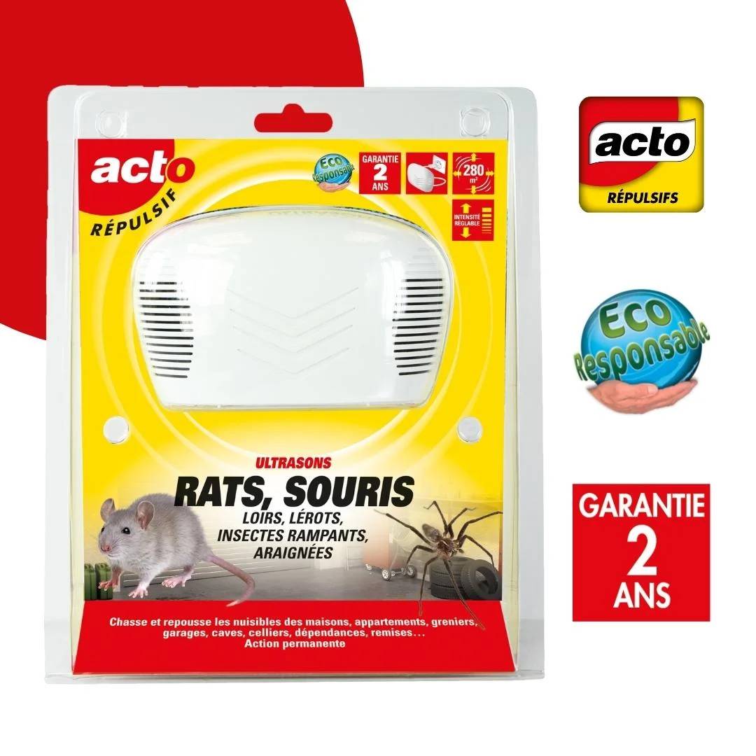 Répulsif ultrasons anti-rongeurs rouge H.24 cm L.7 cm - Acto - Image 3