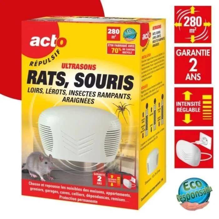 Répulsif ultrasons anti-rongeurs rouge H.24 cm L.7 cm - Acto - Image 11