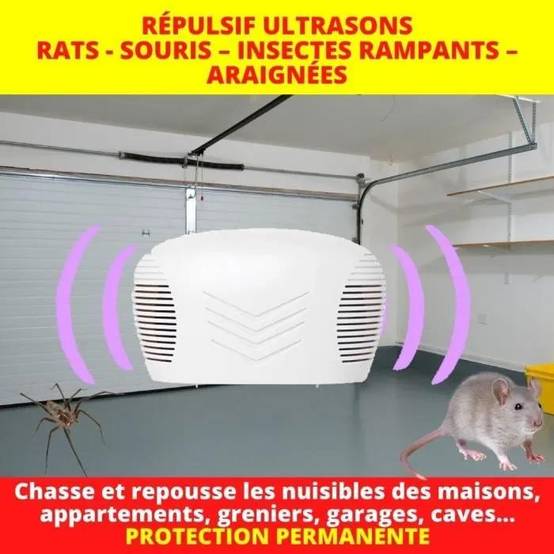 Répulsif ultrasons anti-rongeurs rouge H.24 cm L.7 cm - Acto - Image 9