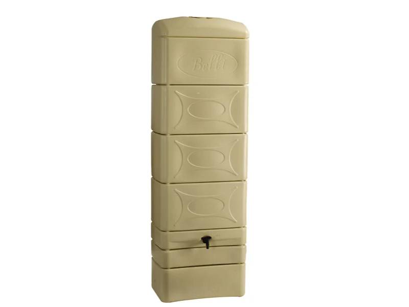 Belli - Récupérateur d'eau de pluie 300L mural robinet et collecteur inclus beige - BELLI - Image 2