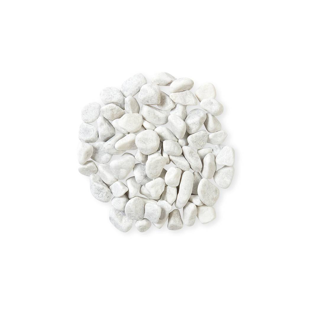 Sans Marque - Minériale - Gravier marbre roule Blanc 15/25 - sac 10 kg - Image 2