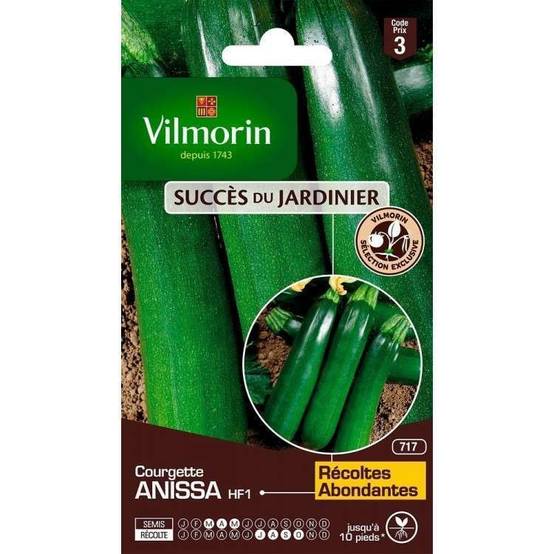 Vilmorin - Courgette Anissa HF1 serie 3 sachet graines 3 g - Vilmorin - Image 2