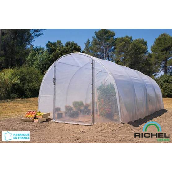 Richel Serre - Serre maraîchère 18m² pied droit 2 portes acier galvanisé PE L. 6 x l. 3 x H. 2 m – Richel serre - Image 4
