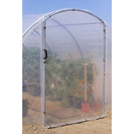 Richel Serre - Serre maraîchère 18m² pied droit 2 portes acier galvanisé PE L. 6 x l. 3 x H. 2 m – Richel serre - Image 5