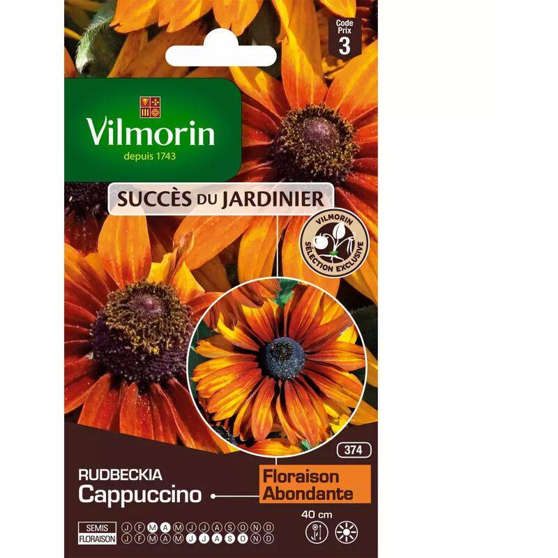 Vilmorin - Rudbeckia cappuccino série 3 sachet graines 0,2 g - Vilmorin - Image 4