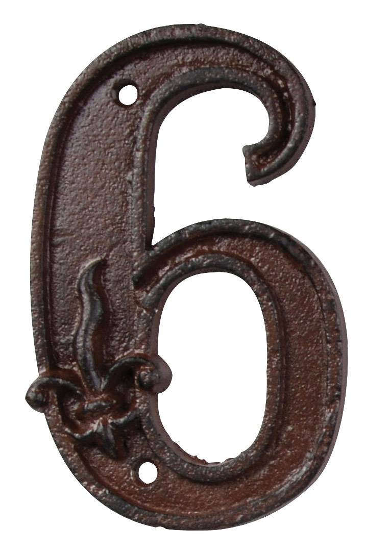 Esschert Design - Numéro De Maison Fonte Modèle 6