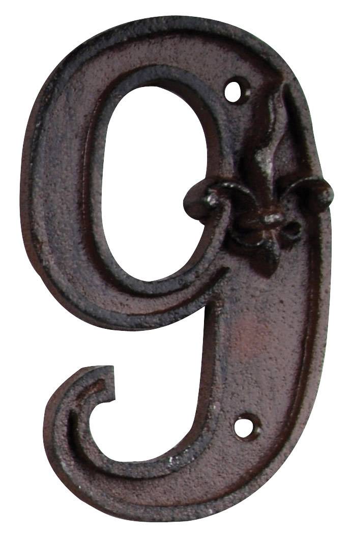 Esschert Design - Numéro Maison Chiffre 9 Fonte - ESSCHERT DESIGN - Image 1