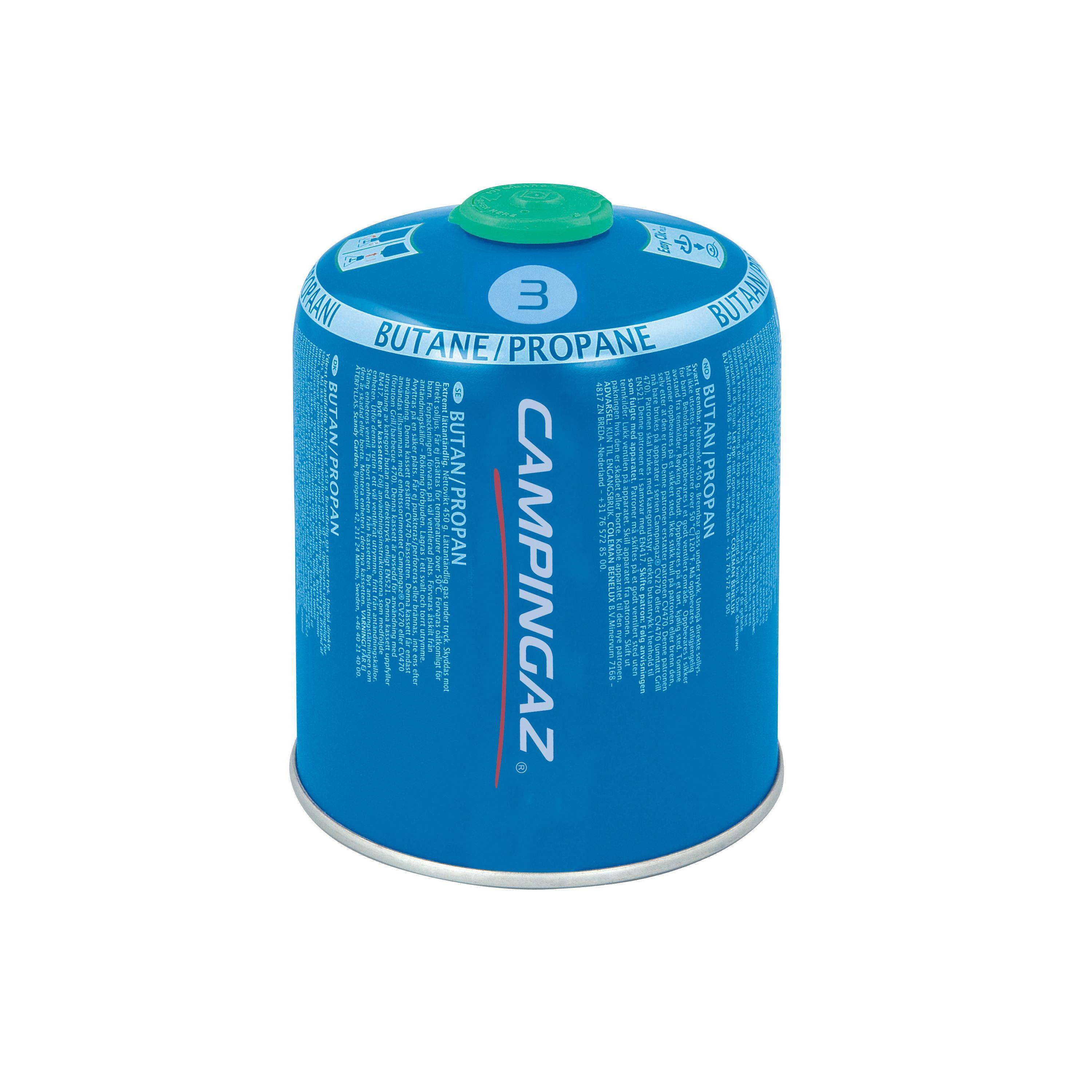 Campingaz - Cartouche à valve CV 470 PLUS - L.11,1 x l.11,1 x H.14,5 cm