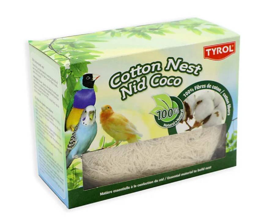 Tyrol - Nid Fibres Coton Oiseaux 50 GR Tyrol - L.15 x l.7 x H.11,5 cm - Image 3