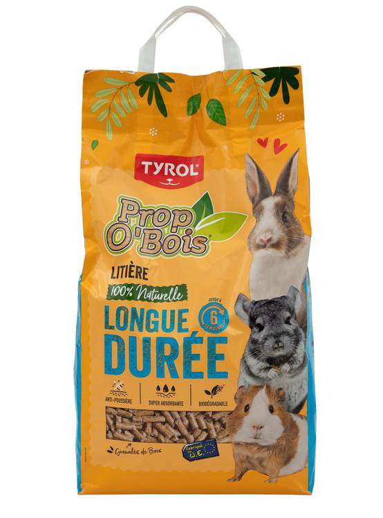 Tyrol - Litière pour rongeurs avec granulés Prop o bois 100 % naturelle 10L - TYROL - Image 1