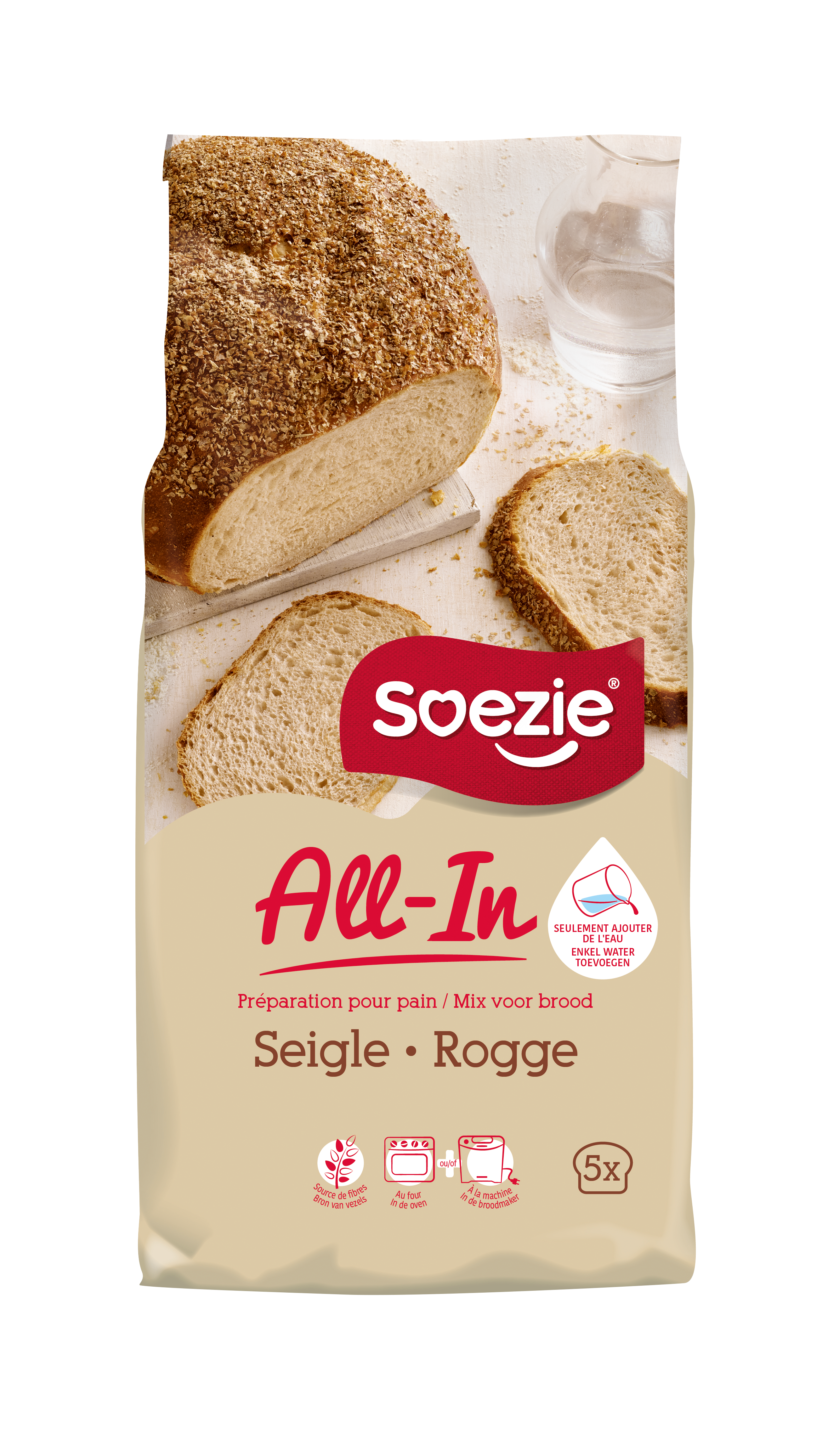 Soezie - Préparation All-In pain au seigle 2,5 kg  - Soezie - Image 2