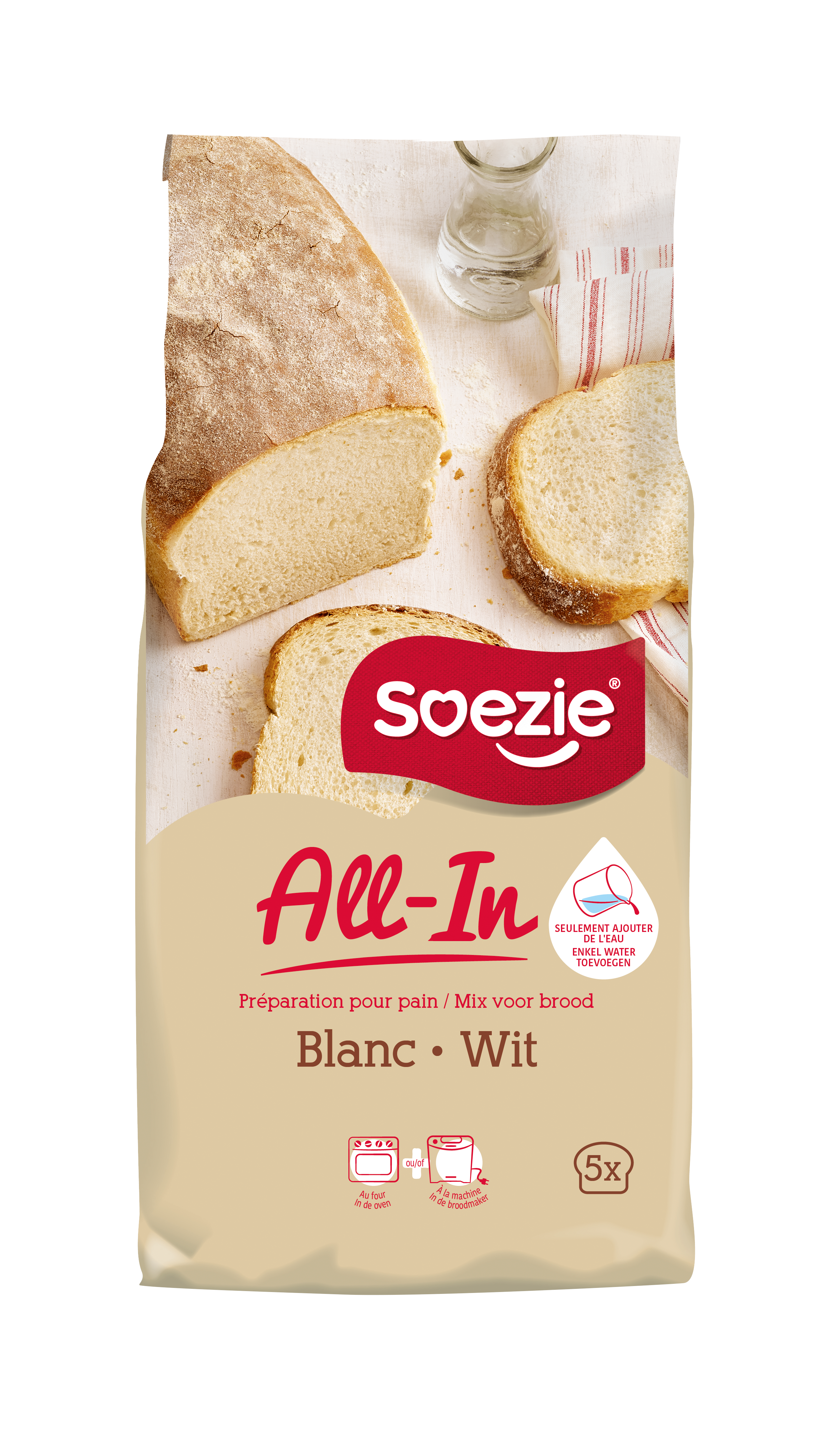 Soezie - Préparation All-In pour pains blancs 2,5 kg - Soezie