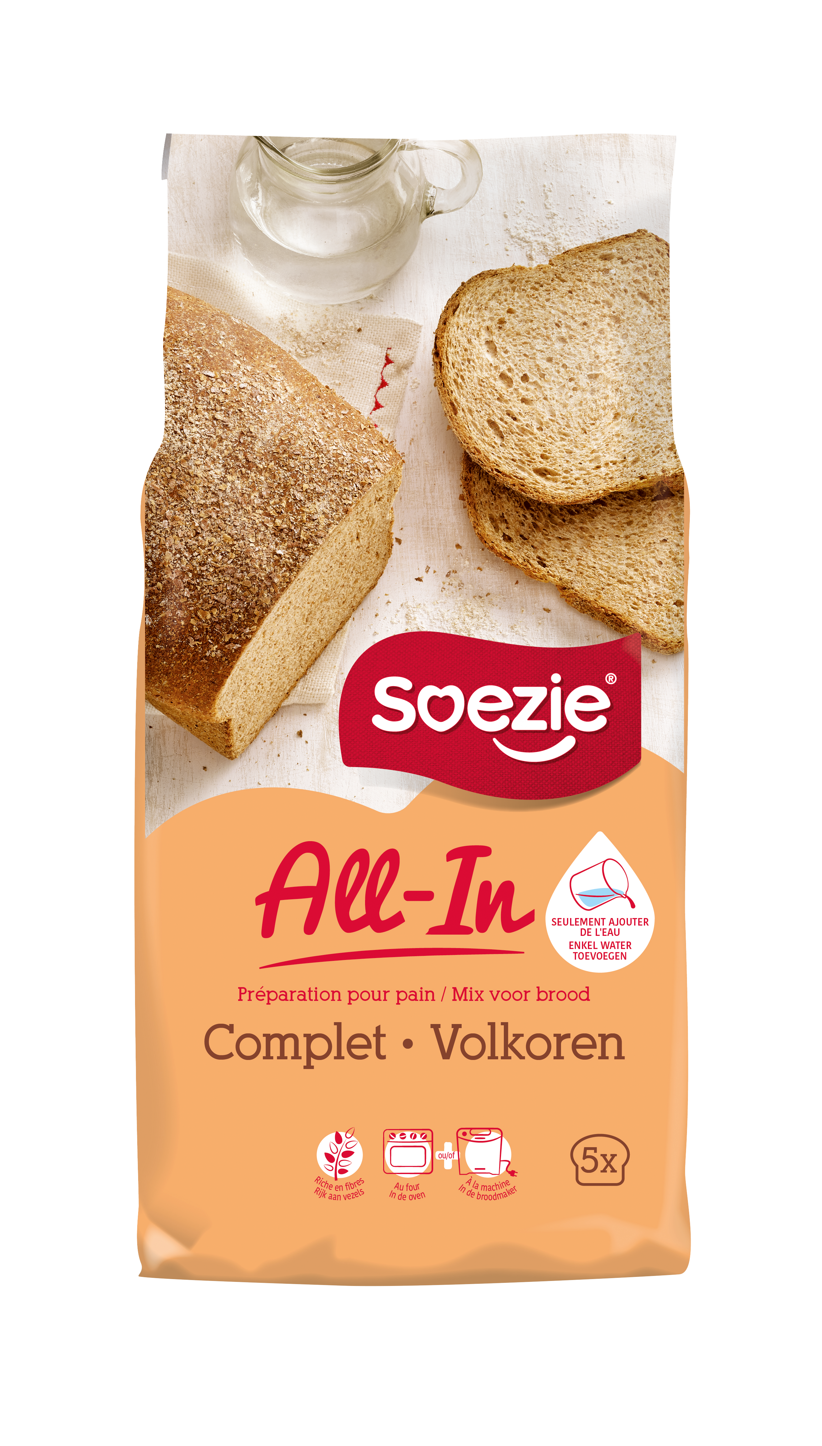 Soezie - Préparation All-In pains complets 2,5 kg - Soezie