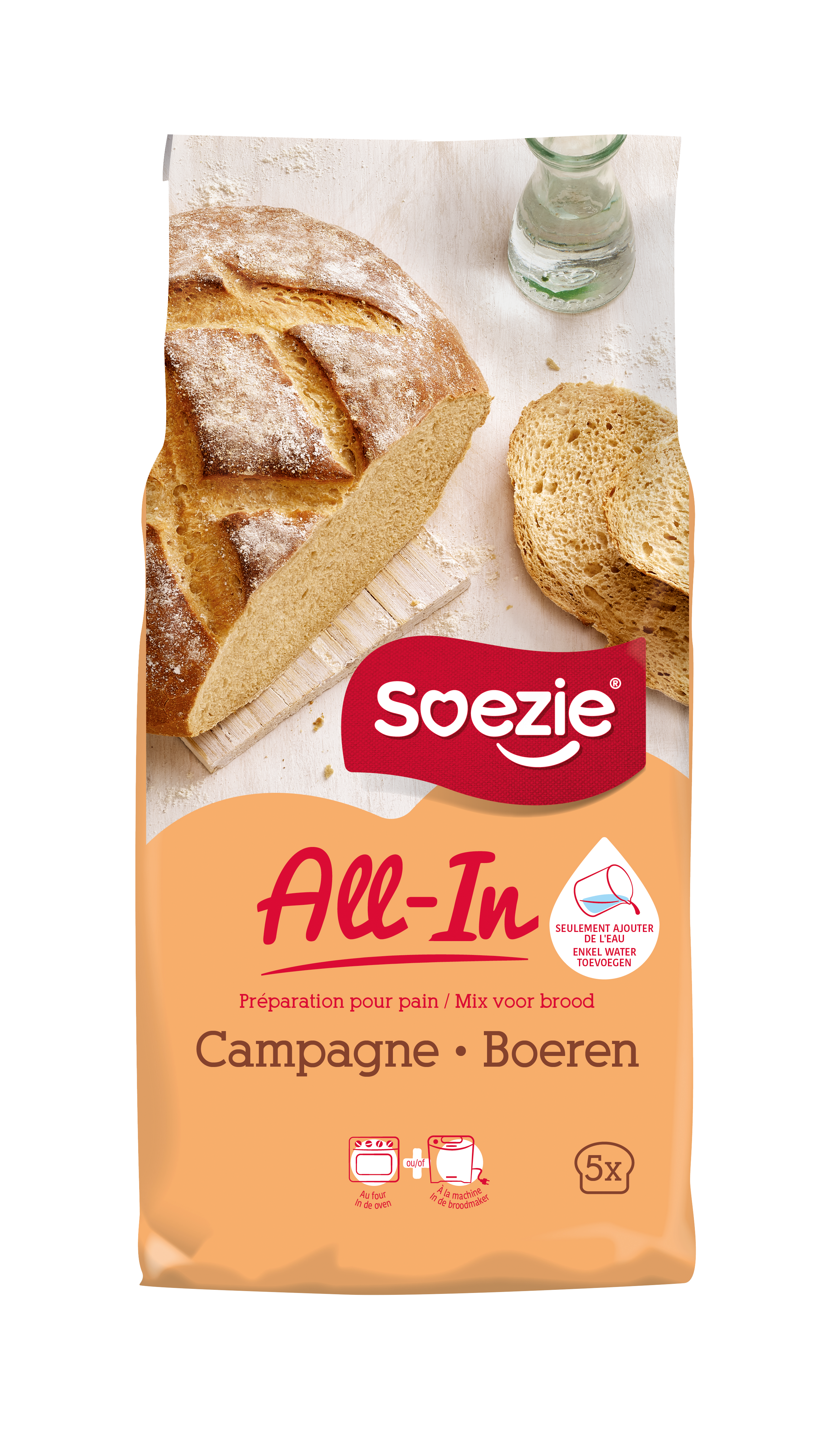 Soezie - Préparation All-In pain de campagne 2,5 kg  - Soezie