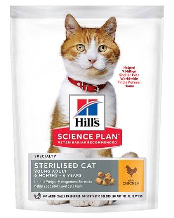 Hill's Pet Nut - Chat Young Adult Sterilised Cat  Poulet 300g