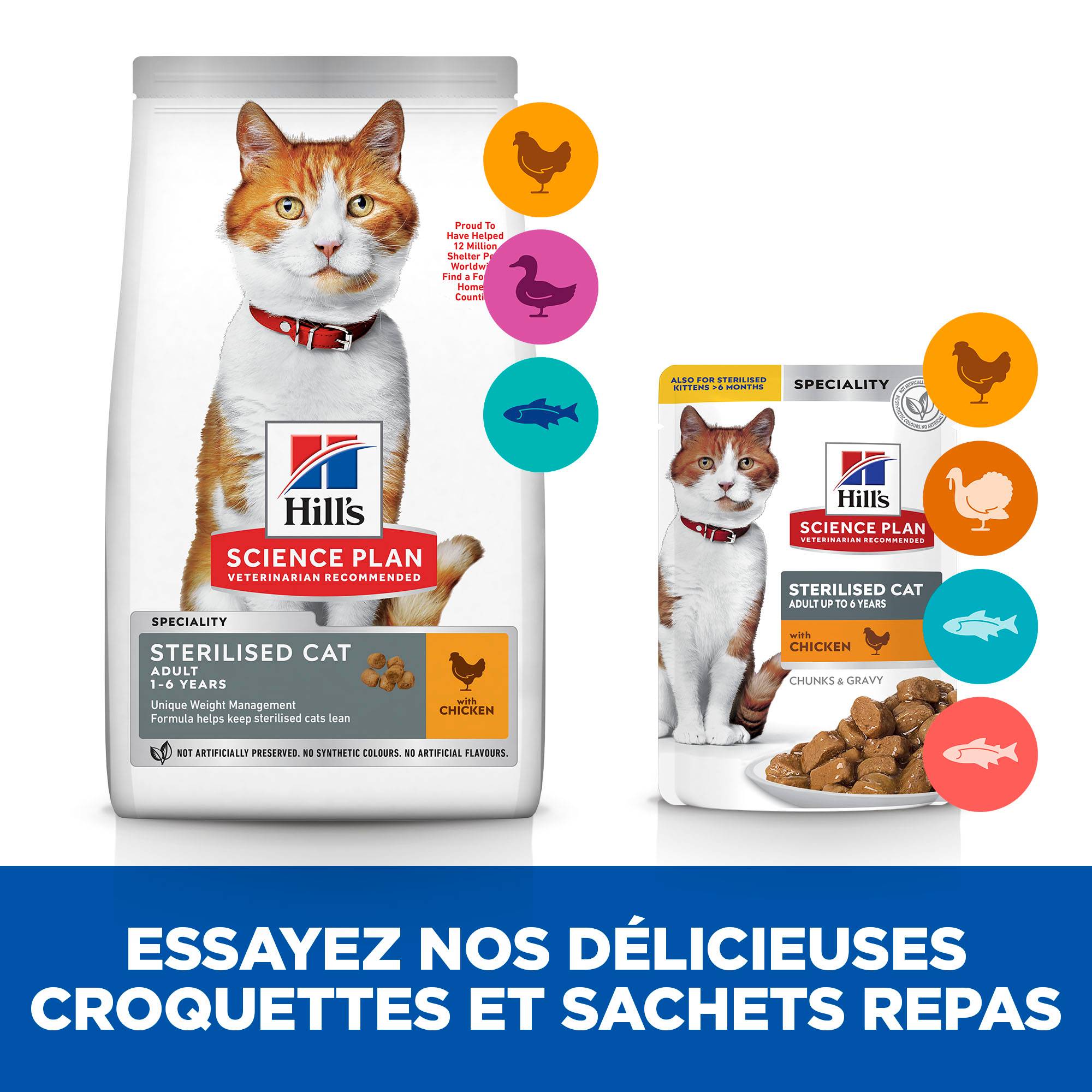 Science plan - Croquettes Chat Adulte Stérilisé Poulet - HILL'S - Image 7