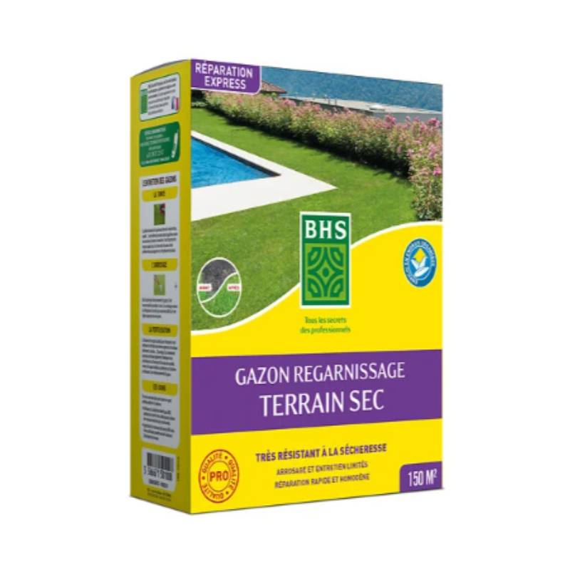 Gazon Regarnissage Terrain Sec Avec Engrais – SEMENCES - Image 2