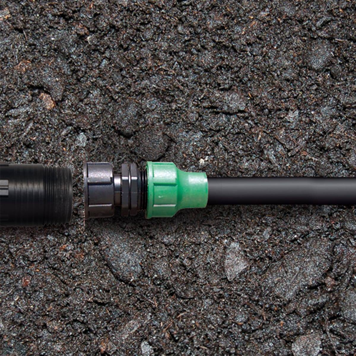 Jardibric - Raccord Tuyau Polypropylène Noir Vert Ø 16 mm Femelle 20x27 - JARDIBRIC - Image 2