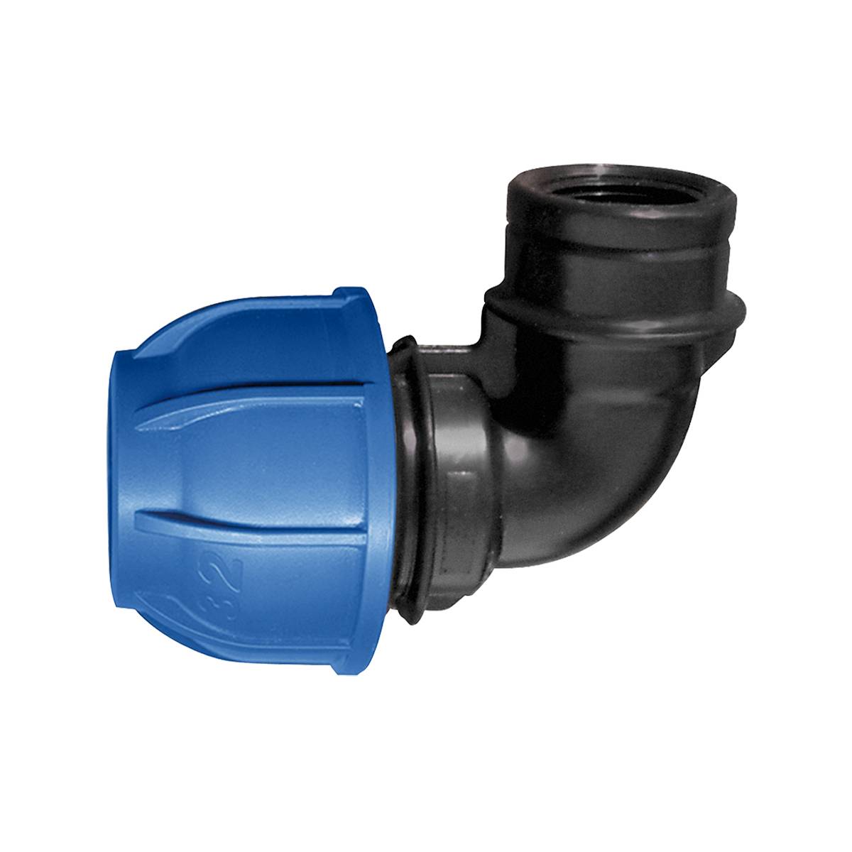 Jardibric - Coude compression ø 32 mm x femelle 20x27 L.11 x l.9 x H.6 cm – JARDIBRIC - Image 1
