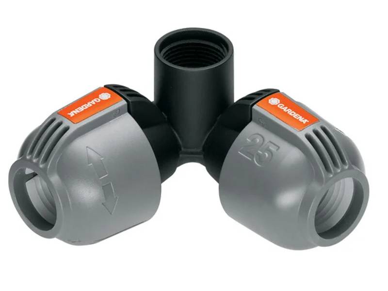 Raccord D'angle D'arrosage Enterré 25 Mm Femelle 3/4" – GARDENA - Image 1