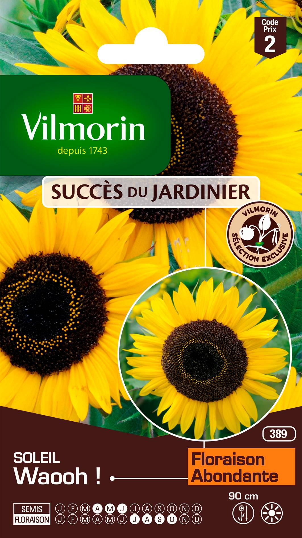 Vilmorin - Graines de tournesol Waooh! jaune - VILMORIN - Image 2