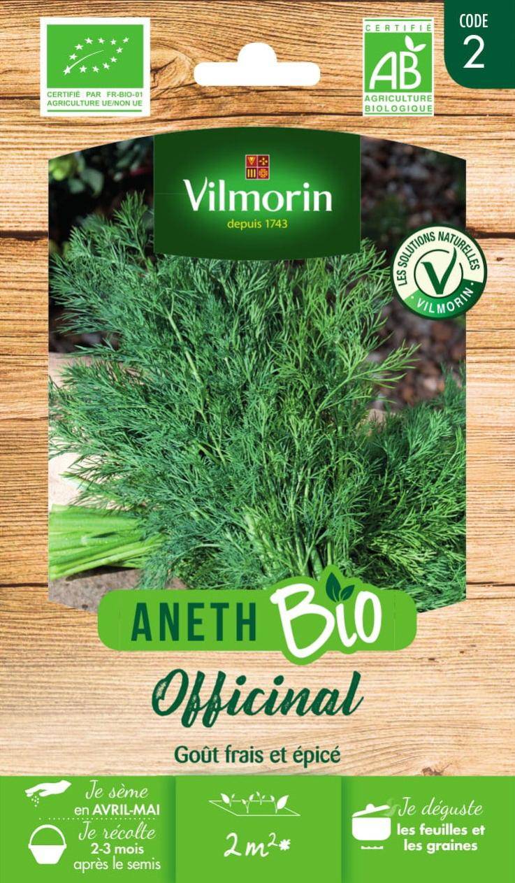 Vilmorin - Aneth a feuilles denses Bio série 2 sachet graines 2,5 g - Vilmorin - Image 1