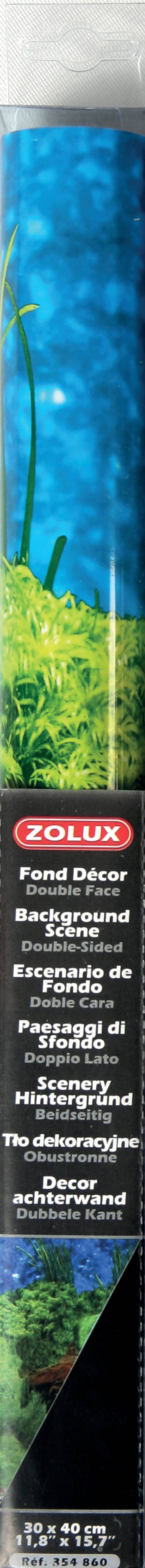 Zolux - Poster fond décor découpé racine/noir H30 l40 - ZOLUX