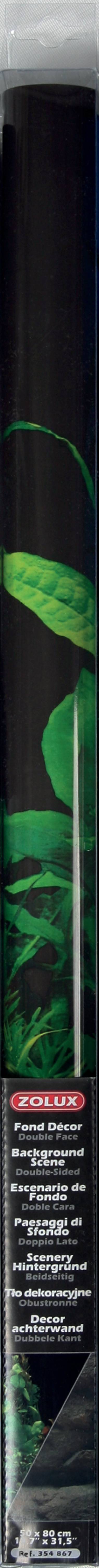 Zolux - Poster Fond Décor Découpé - Noir/Roche H50 L80