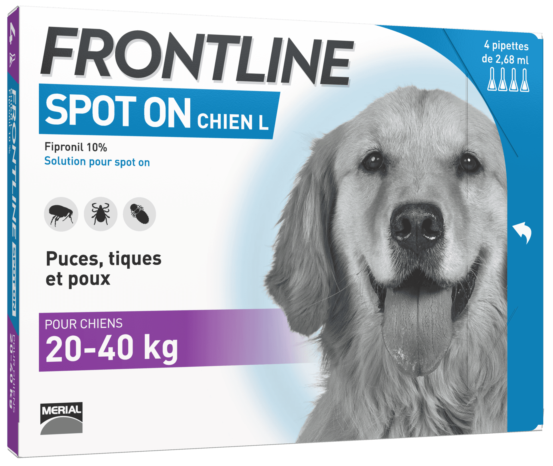 Frontline Pipettes Cn 20-40Kg 4X2,68Ml
