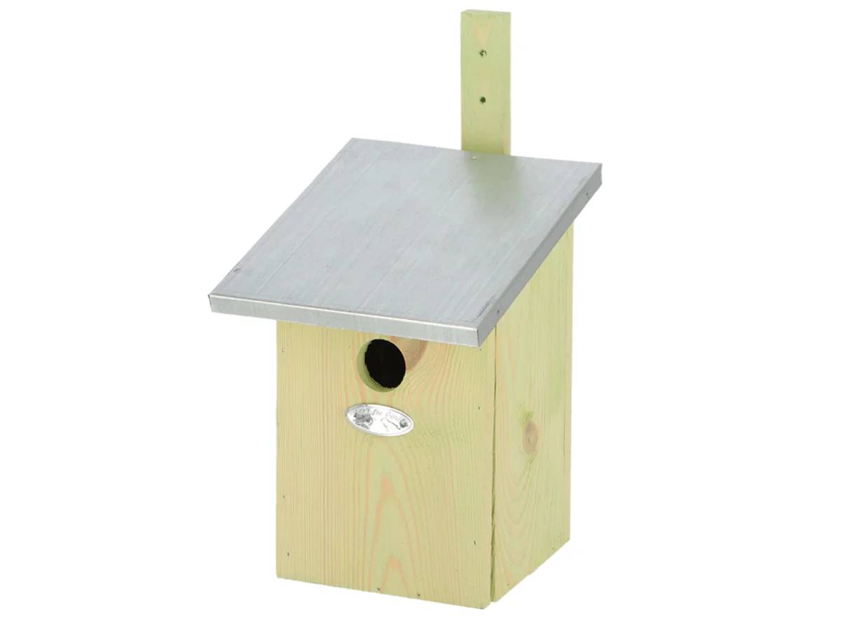 Nichoir miroir oiseaux bois zinc 21x16x32,5 cm - ESSCHERT DESIGN - Image 2