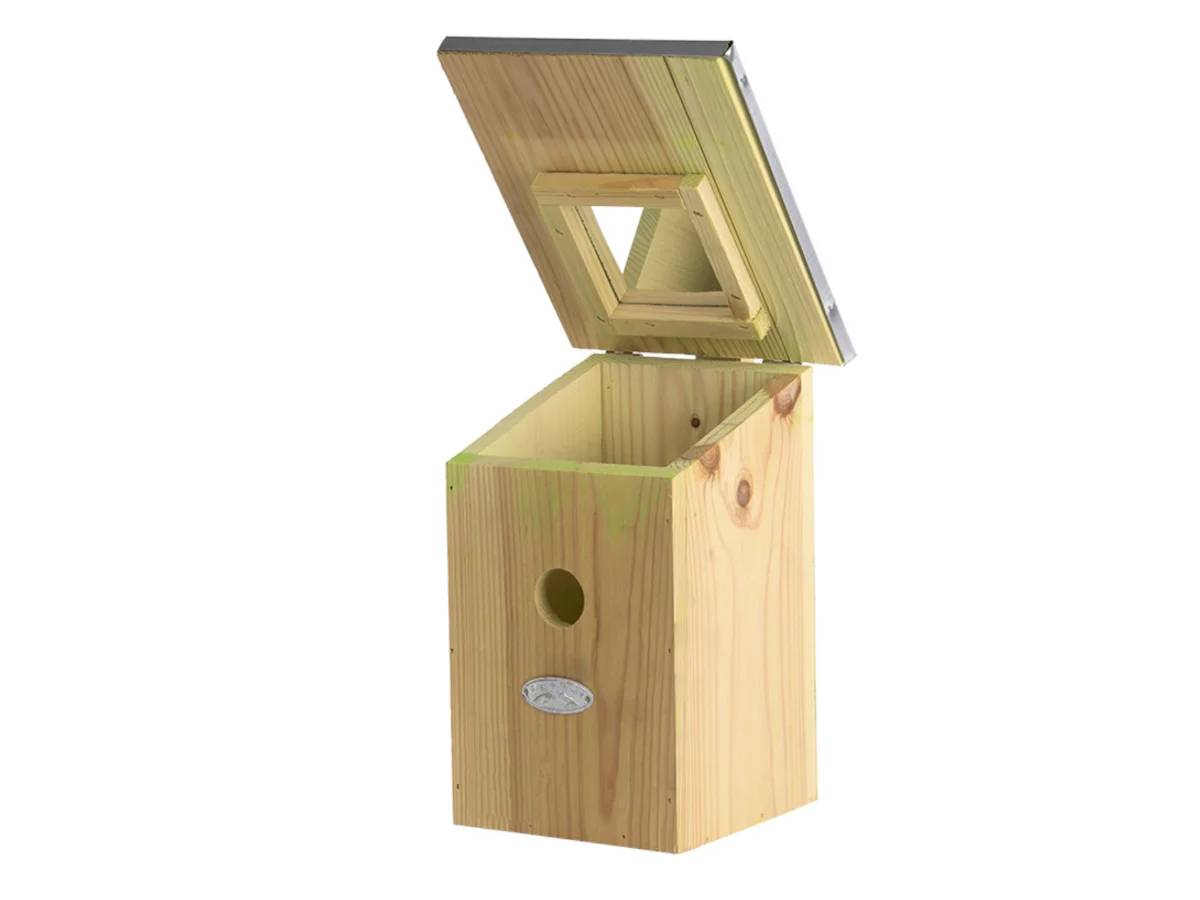 Nichoir miroir oiseaux bois zinc 21x16x32,5 cm - ESSCHERT DESIGN