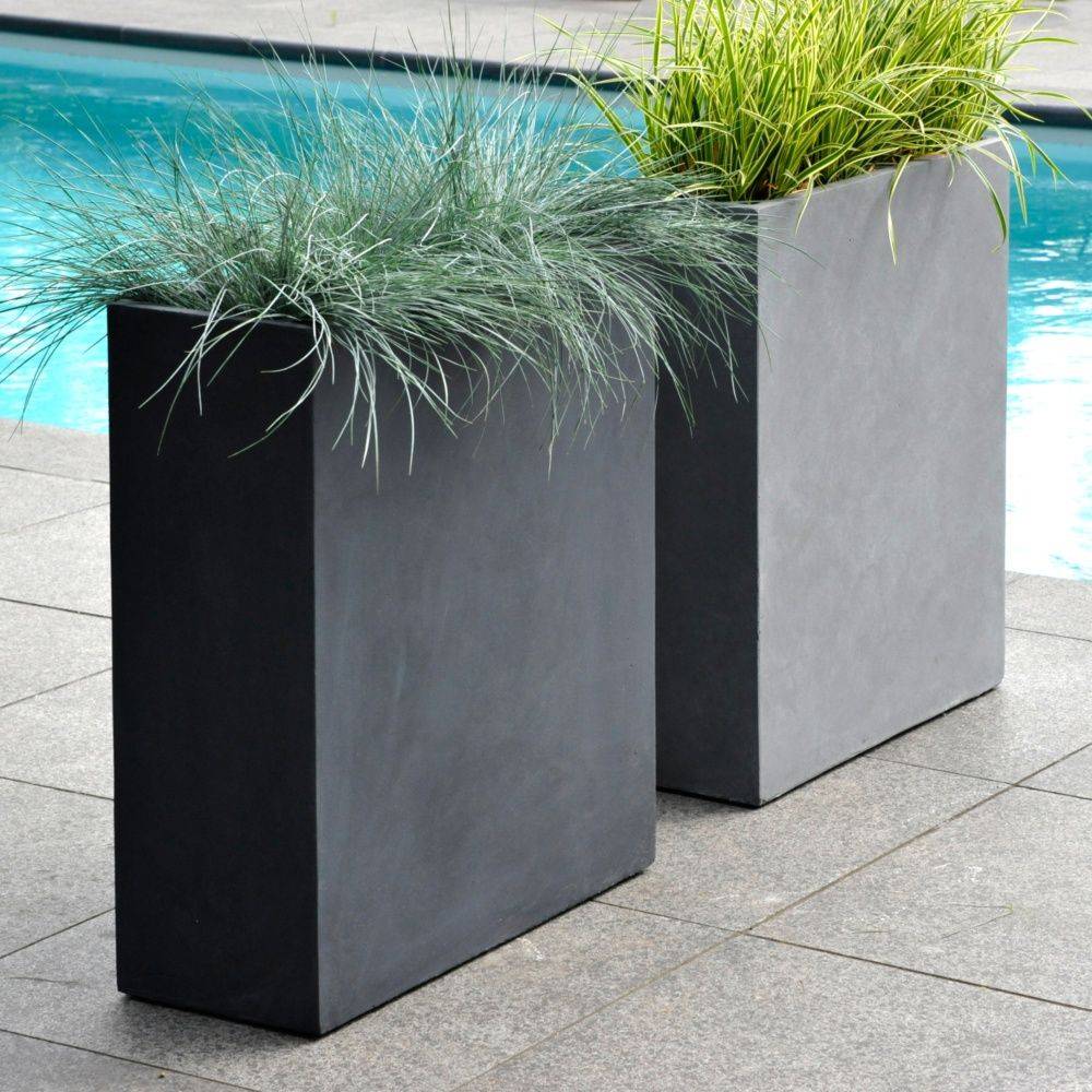 Mure et en fibre de terre H92cm Anthracite Mega  - Image 4