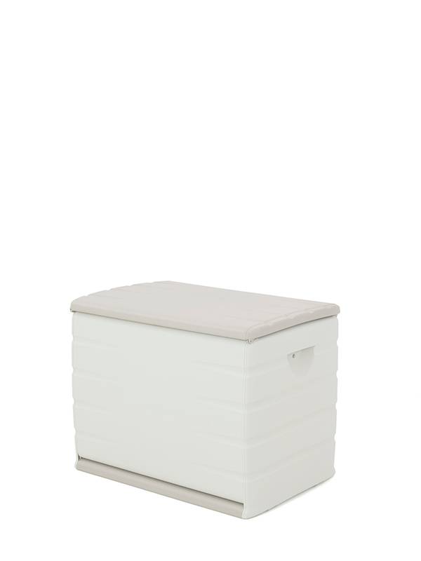 Coffre de rangement résine - beige - L.80 x l.53 x H.61 cm