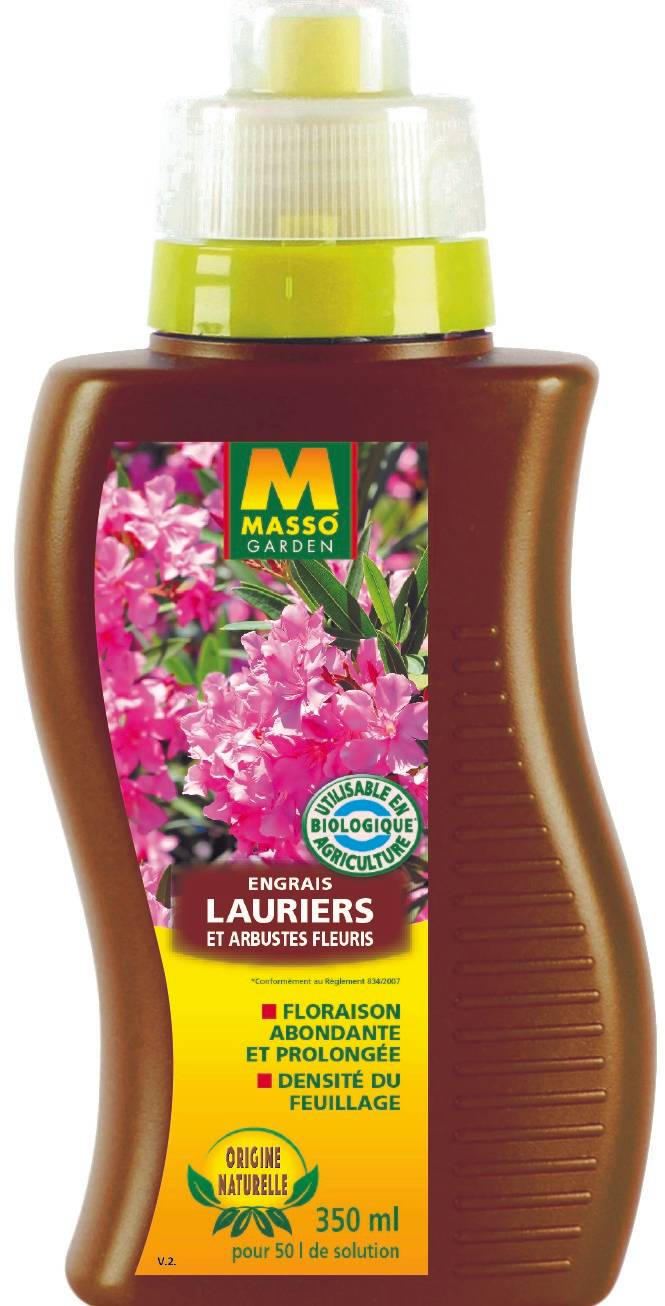 Masso Garden - Engrais liquide lauriers et arbustes à fleurs 350 ml - MASSO