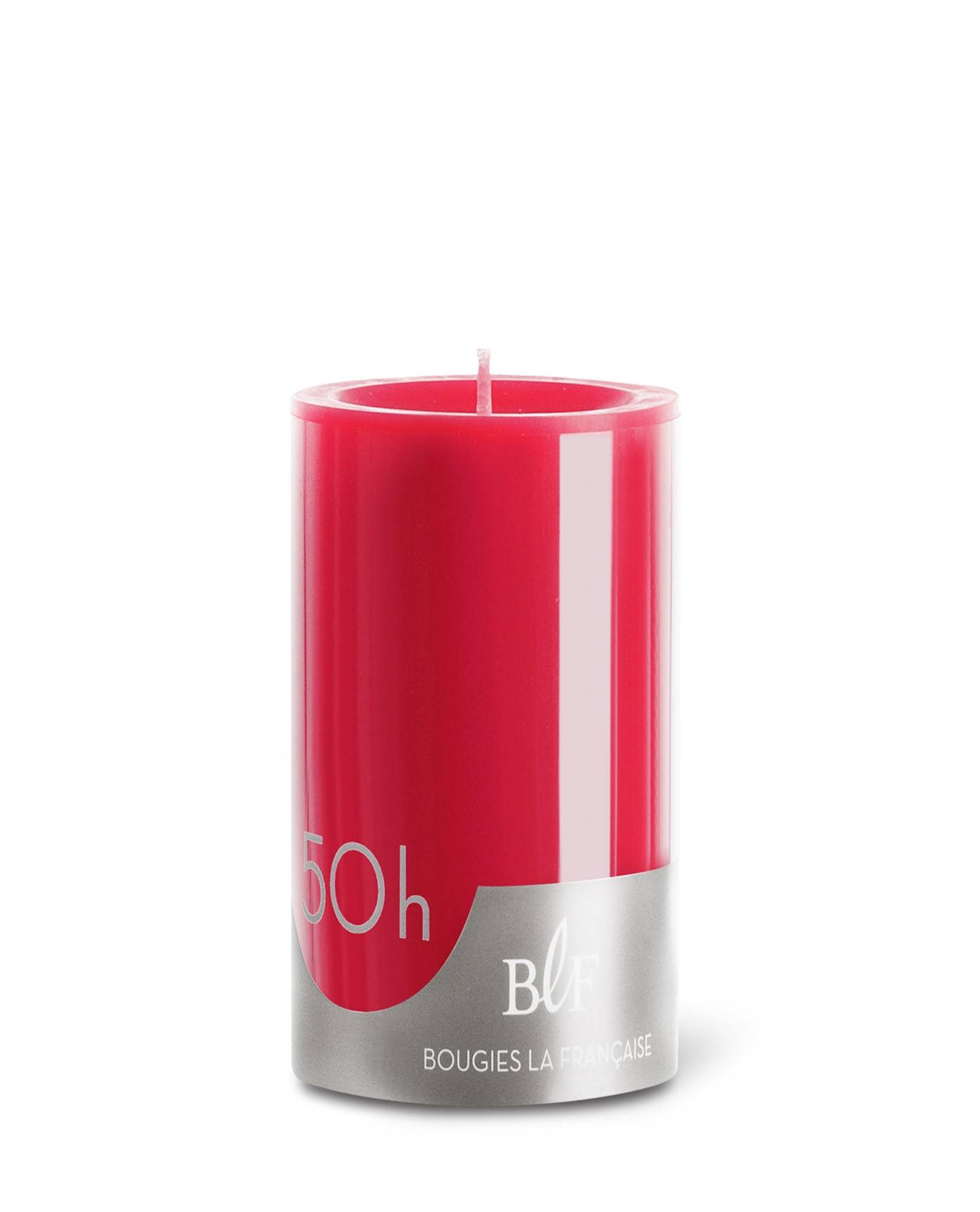Bougies la Française - Bougie cylindrique ø7 x H10 cm rouge - Image 1