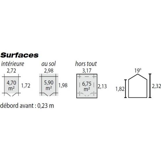 Decor et Jardin - Abri de Jardin bois 6,8m² Flodova Décor et Jardin - Image 4
