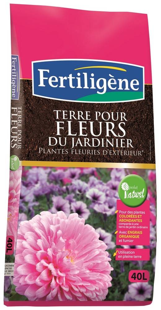 Fertiligène - Terre pour fleurs du jardinier 40L - Image 2