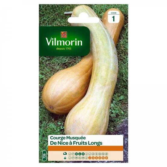 Vilmorin - Courge de Nice à fruit long série 1 sachet graines 4 g - Vilmorin - Image 1