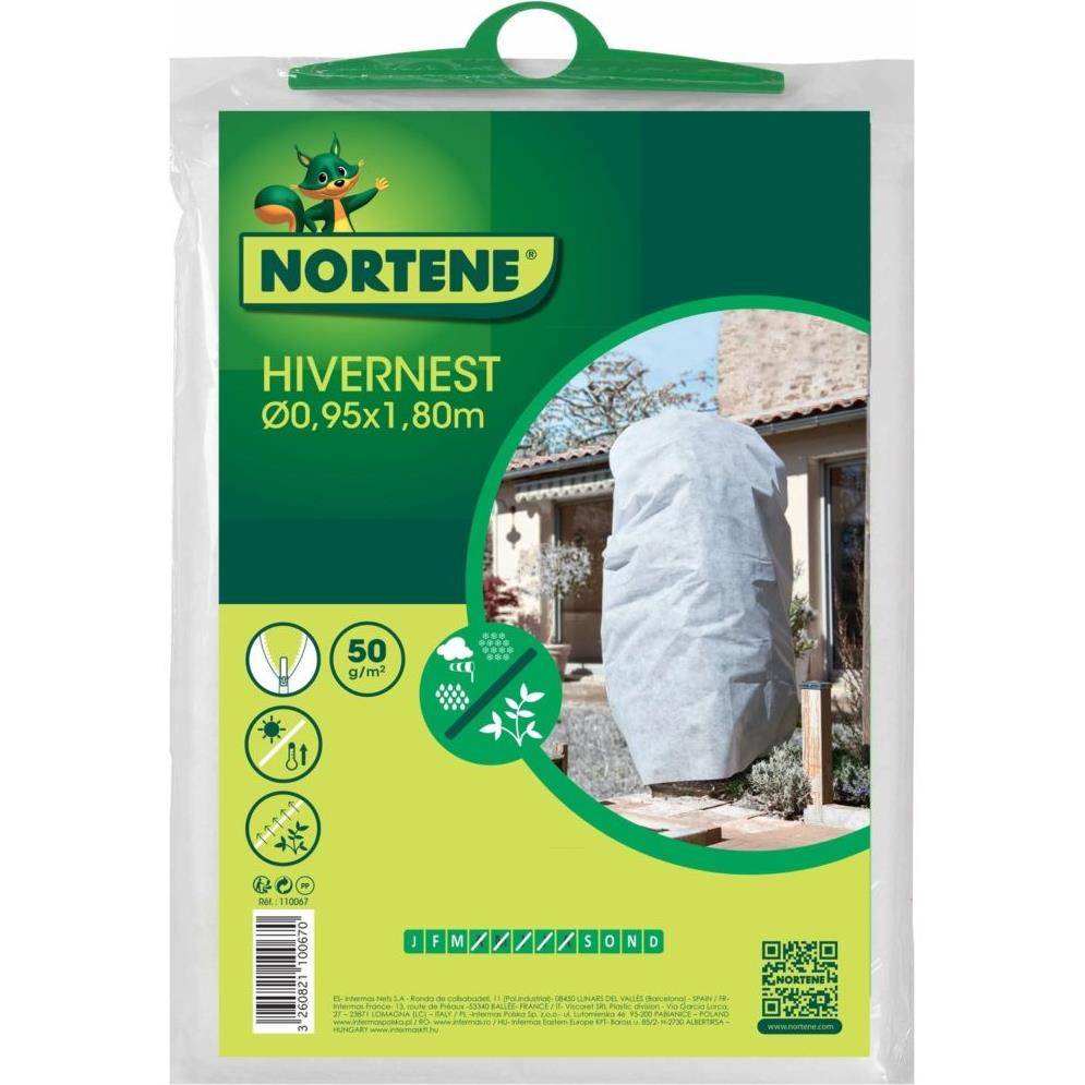 Nortène - Housse d'hivernage zippée Hivernest Ø 0,95 x H.1,80 m 50 g/m² - Nortene - Image 2