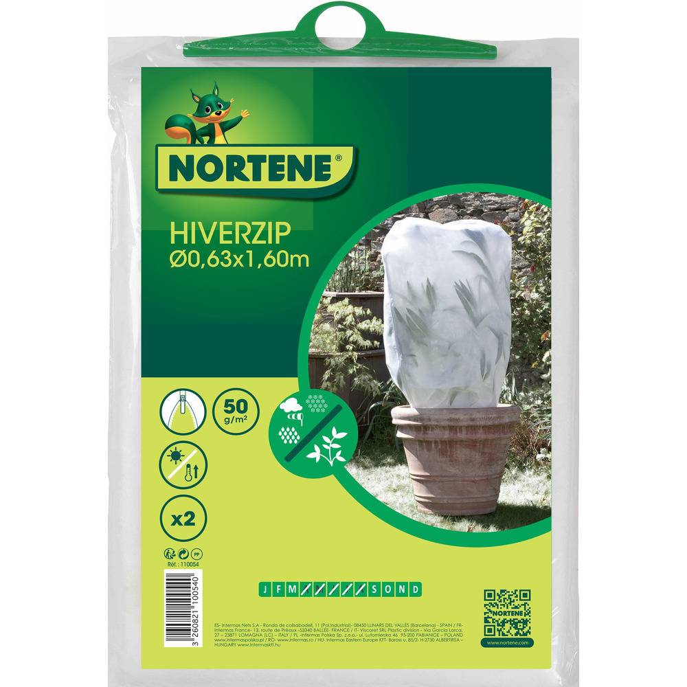 Nortène - Housse d'hivernage avec zip Ø 0,63 x H.1,60 m 50 g/m² - Lot de 2 - Nortene - Image 9