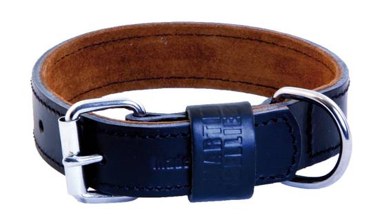 Smooz - Collier pour Chien Cuir Noir - MARTIN