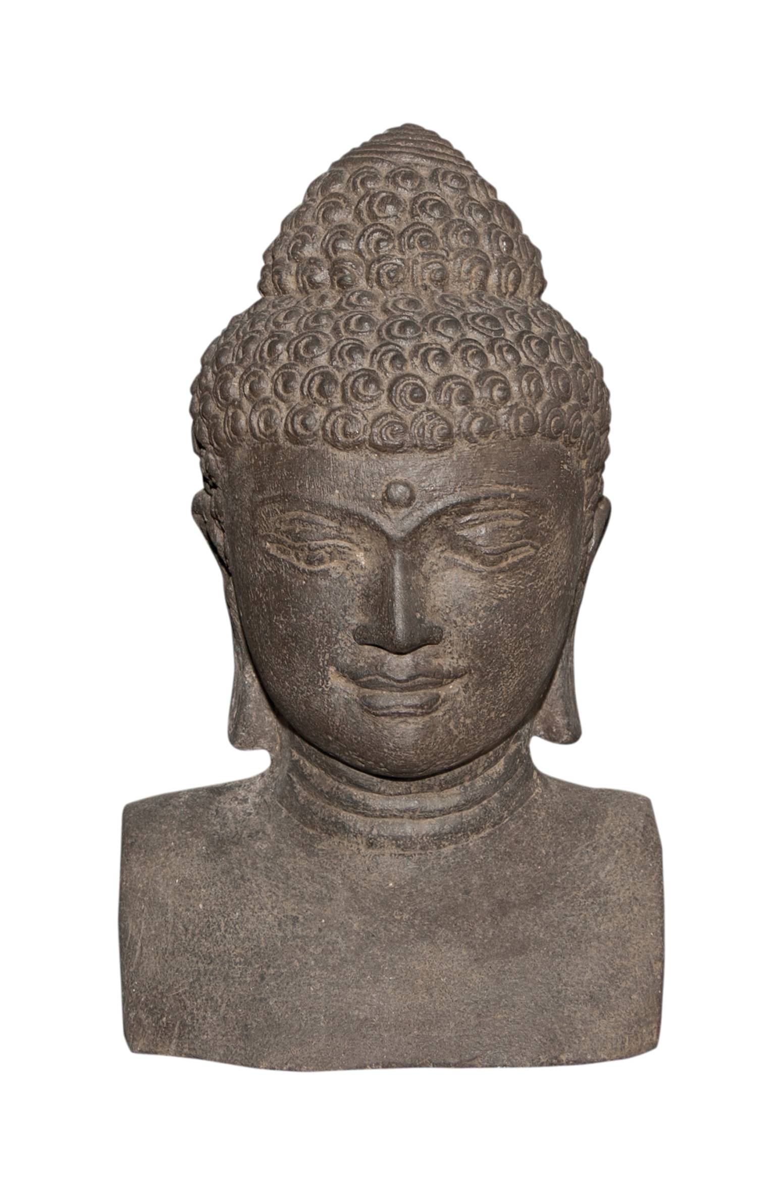 Décoriale - Statue buste bouddha L.18 x l.14 x H.31 cm - Image 1