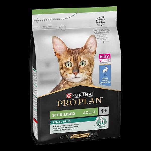 Purina Pro Plan - Croquettes chat Adulte Stérilisé RENAL PLUS Lapin 3kg - PRO PLAN - Image 3